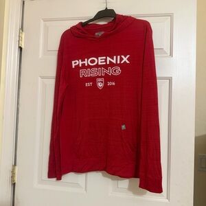 Phoenix Rising Soccer Red Hoodie Pullover Dri Fit Level Wear Men’s Size Large L